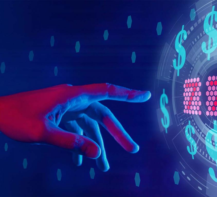 Abstract representation of online gambling